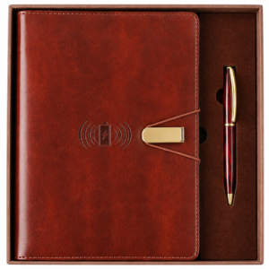Leather Diary & Pen Gift Set
