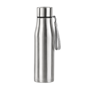 Premium Stainless Steel Vacuum Bottle with Carry Strap