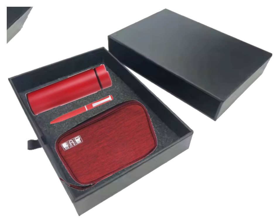 Bottle Travel Pouch Pen Set btp-401 - Red