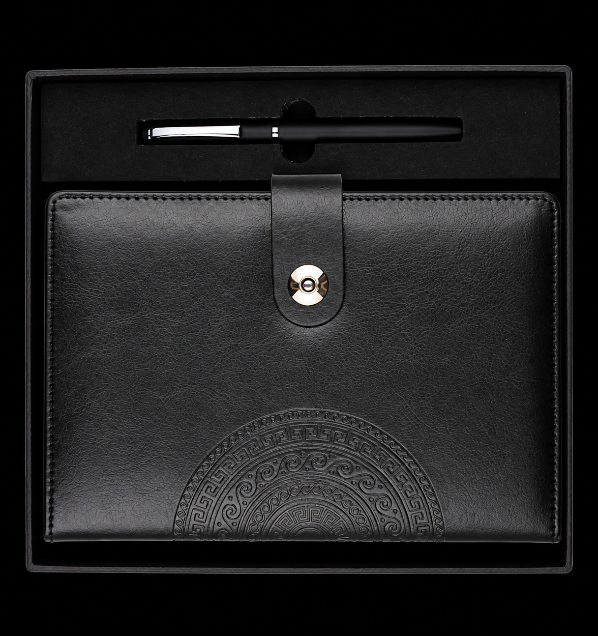 RC - 2 in 1 Button Diary Set - DP - 303 - Black