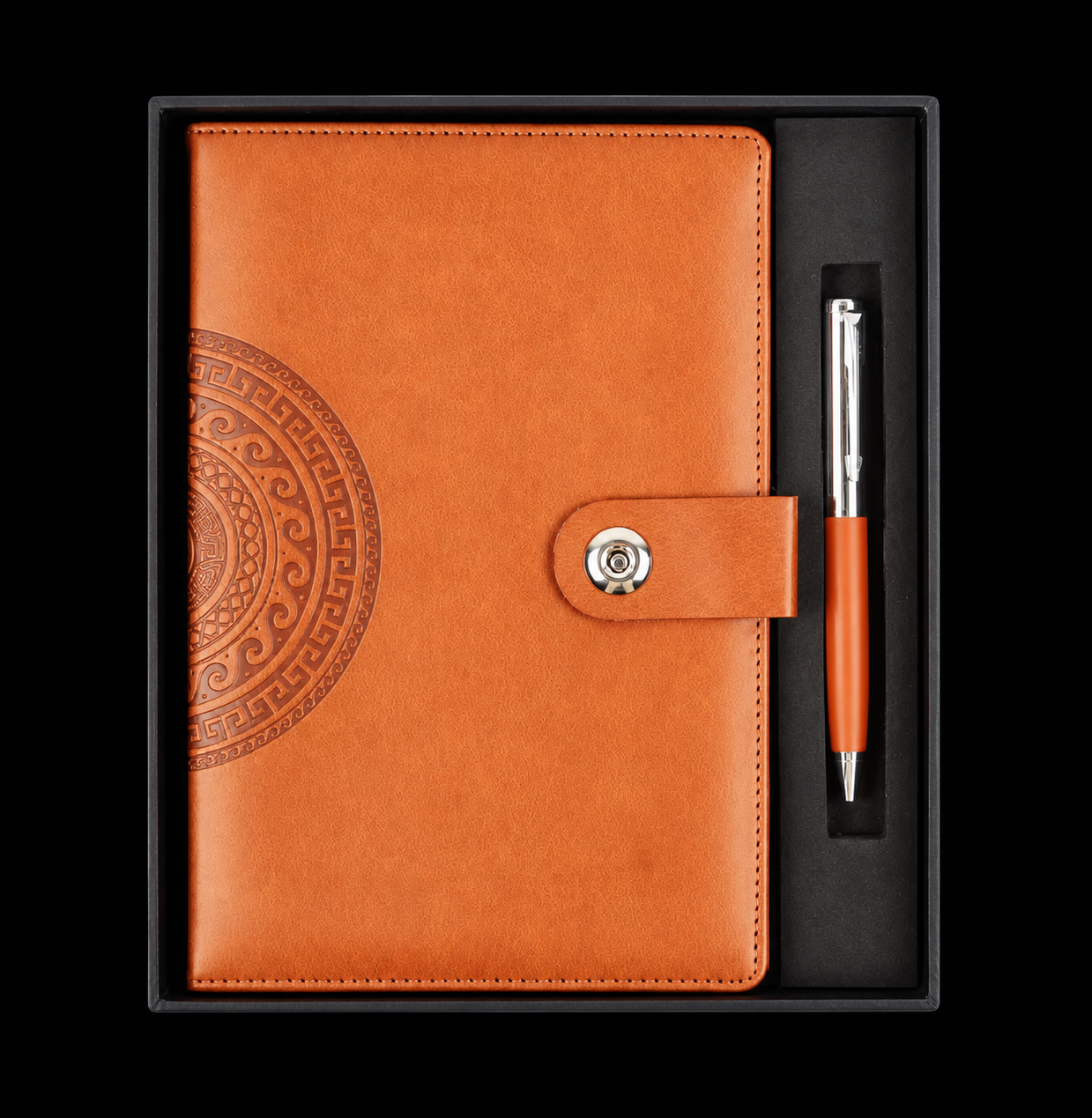 RC - 2 in 1 Button Diary Set - DP - 303 - Brown