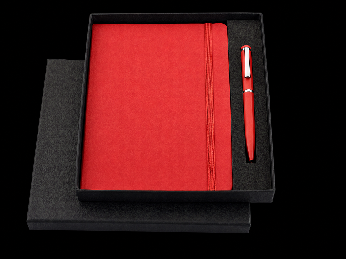 RC - 2 in 1 Elastic Diary Set - DP - 301 - Red