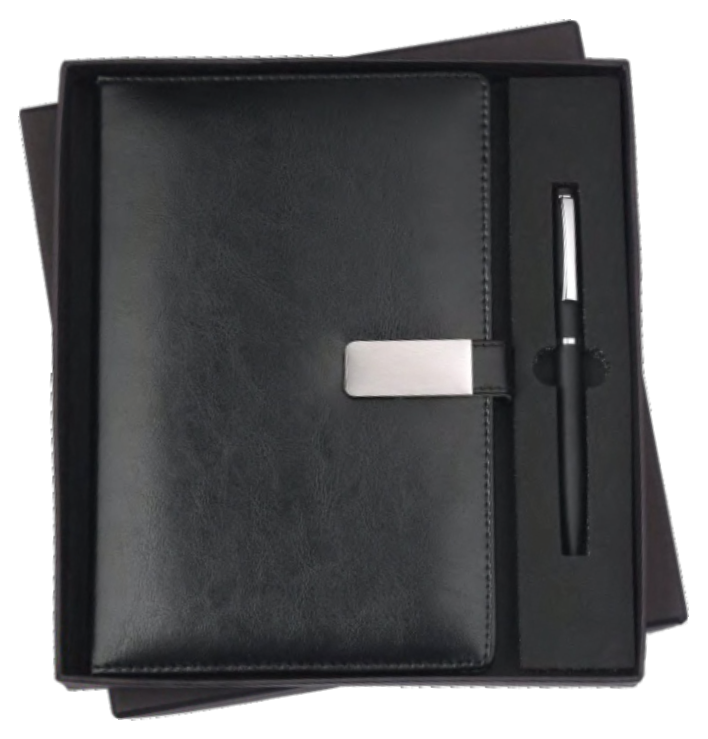 RC - 2 in 1 Magnet Diary Set - DP - 302 - Black