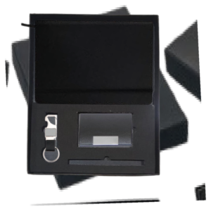 RC - 3 in 1 Diary with Keychain & Cardholder Set - DKP - 421 - Black