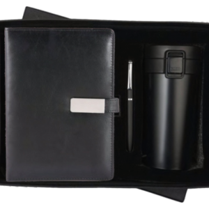 RC - 3 in 1 Magnet Diary with Flip Cup Set - DCP - 412 - Black