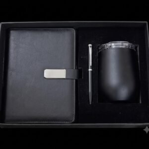 RC - 3 in 1 Magnet Diary with Oval Cup Set - DCP - 410 - Black