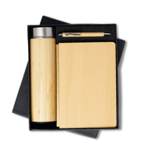 RC - 3 in 1 Wooden Bottle Diary Set - DBP - 407 - Wooden Finish