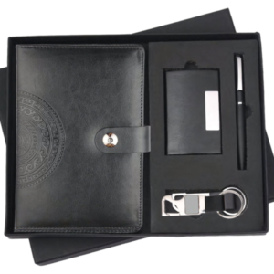RC - 4 in 1 Cardholder Button Diary Set - DCPK - 526 - Black