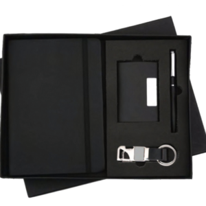 RC - 4 in 1 Cardholder Elastic Diary Set - DCPK - 522 - Black