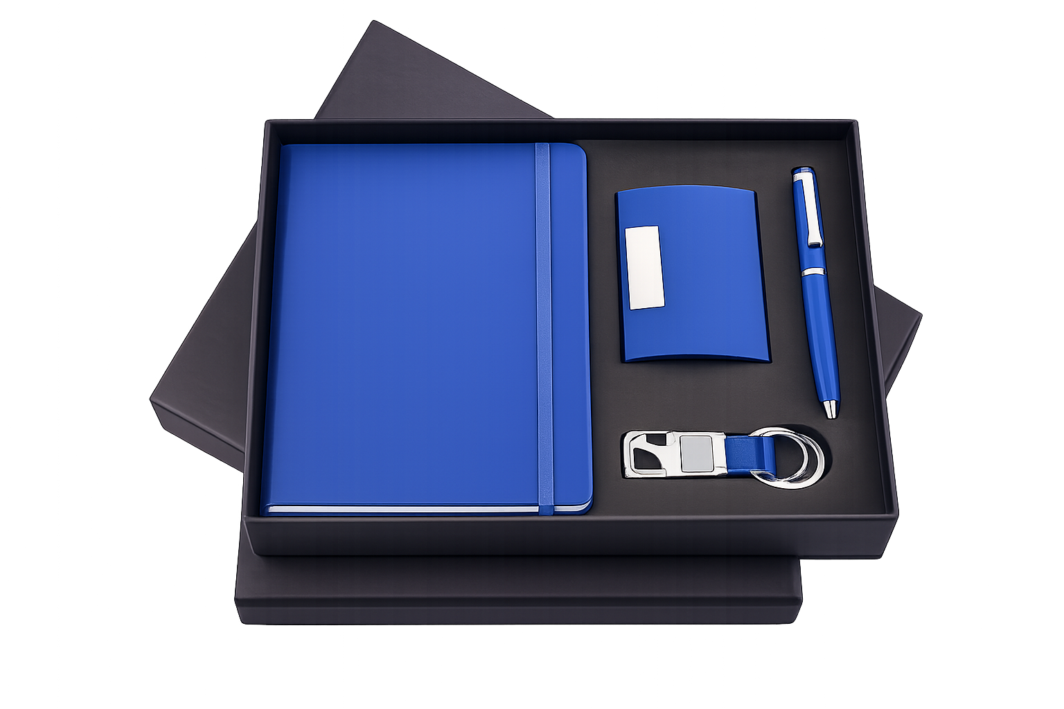 RC - 4 in 1 Cardholder Elastic Diary Set - DCPK - 522 - Blue