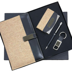 RC - 4 in 1 Cardholder Jute Diary Set - DCPK - 536 - Variant 01