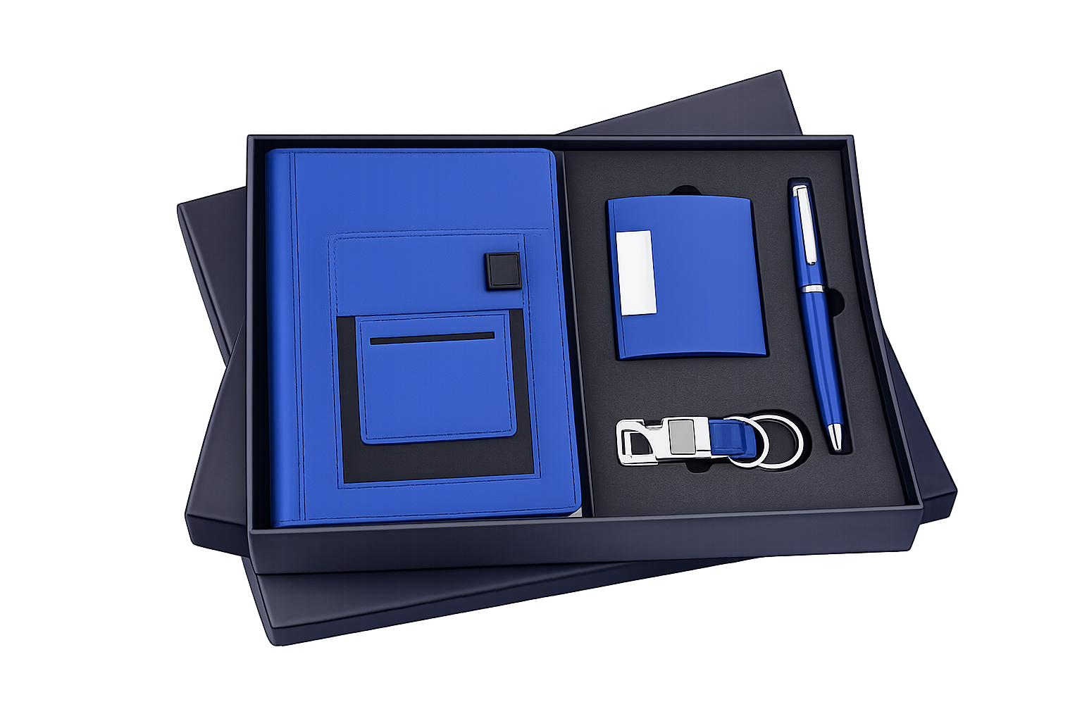 RC - 4 in 1 Cardholder Mobile Pocket Diary Set - DCPK - 525 - Blue