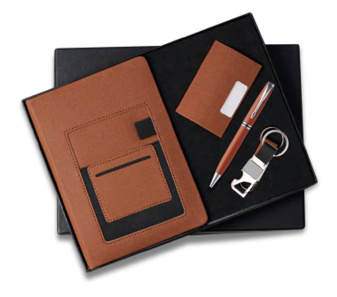 RC - 4 in 1 Cardholder Mobile Pocket Diary Set - DCPK - 525 - Brown