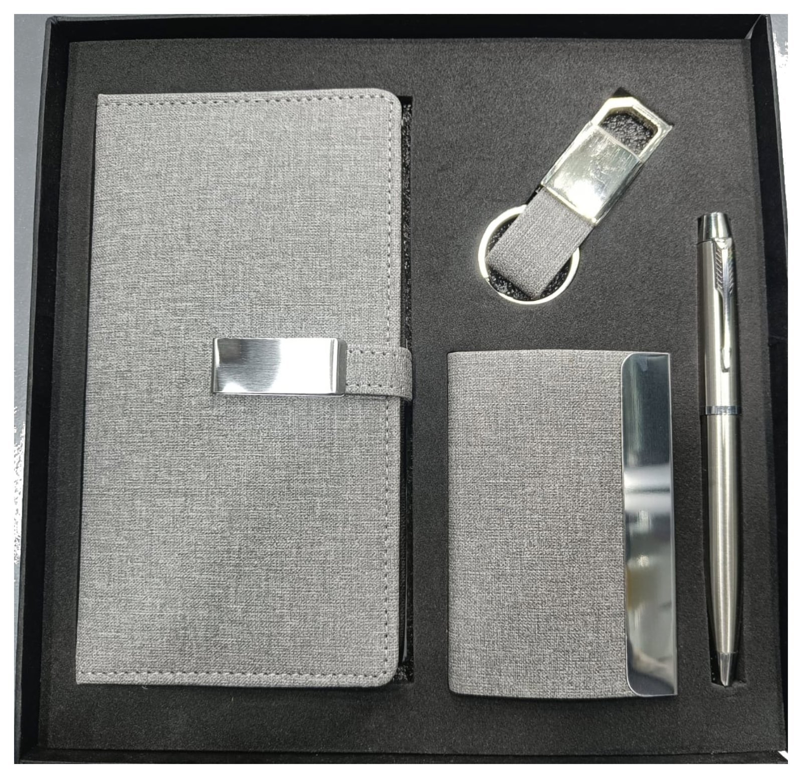RC - 4 in 1 Cardholder Pocket Diary Set - DCPK - 521 - Grey