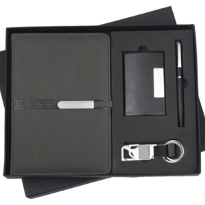 RC - 4 in 1 Cardholder Slim Magnet Diary Set - DCPK - 527 - Black