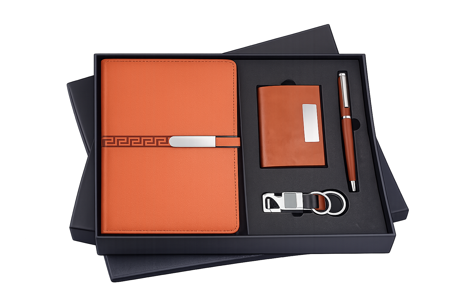 RC - 4 in 1 Cardholder Slim Magnet Diary Set - DCPK - 527 - Brown