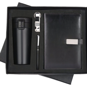 RC - 4 in 1 Flip Cup Keychain Magnet Diary Set - DCKP - 516 - Black