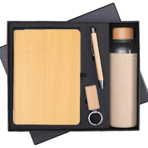 RC - 4 in 1 Wooden Glass Bottle Diary Set - DBKP - 512 - Variant 01